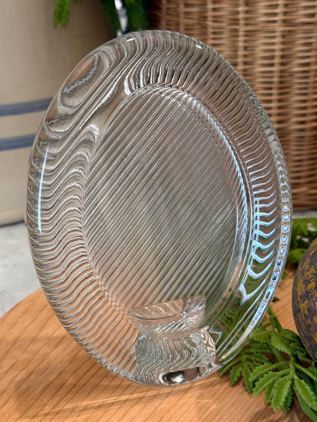 Vintage Petite Oval Mikasa Crystal Frame