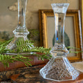 Vintage Legacy by Anchor Hocking Full Lead Crystal Candlestick - Set of 2