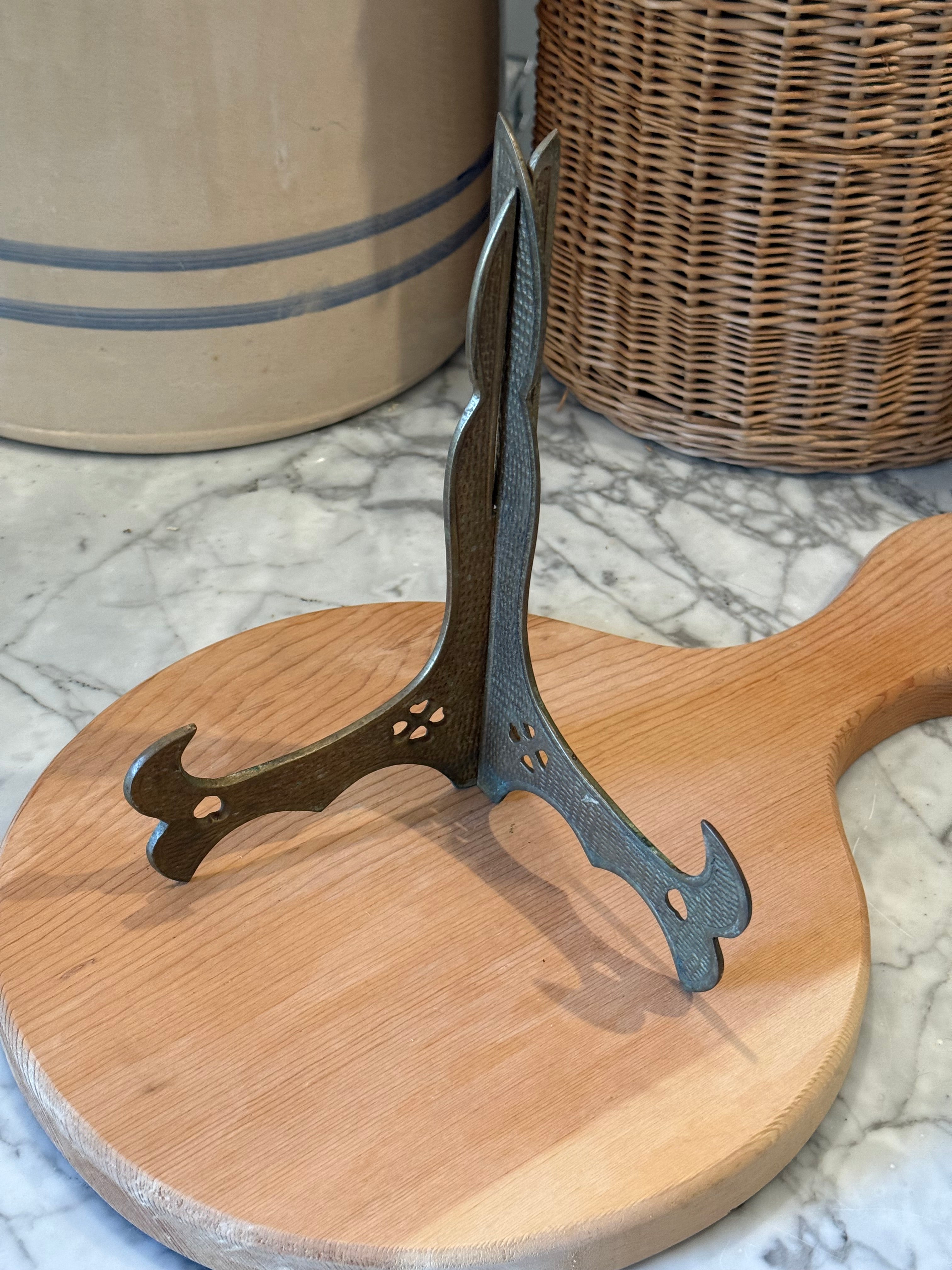 Ornate Collapsible Brass Display Stand