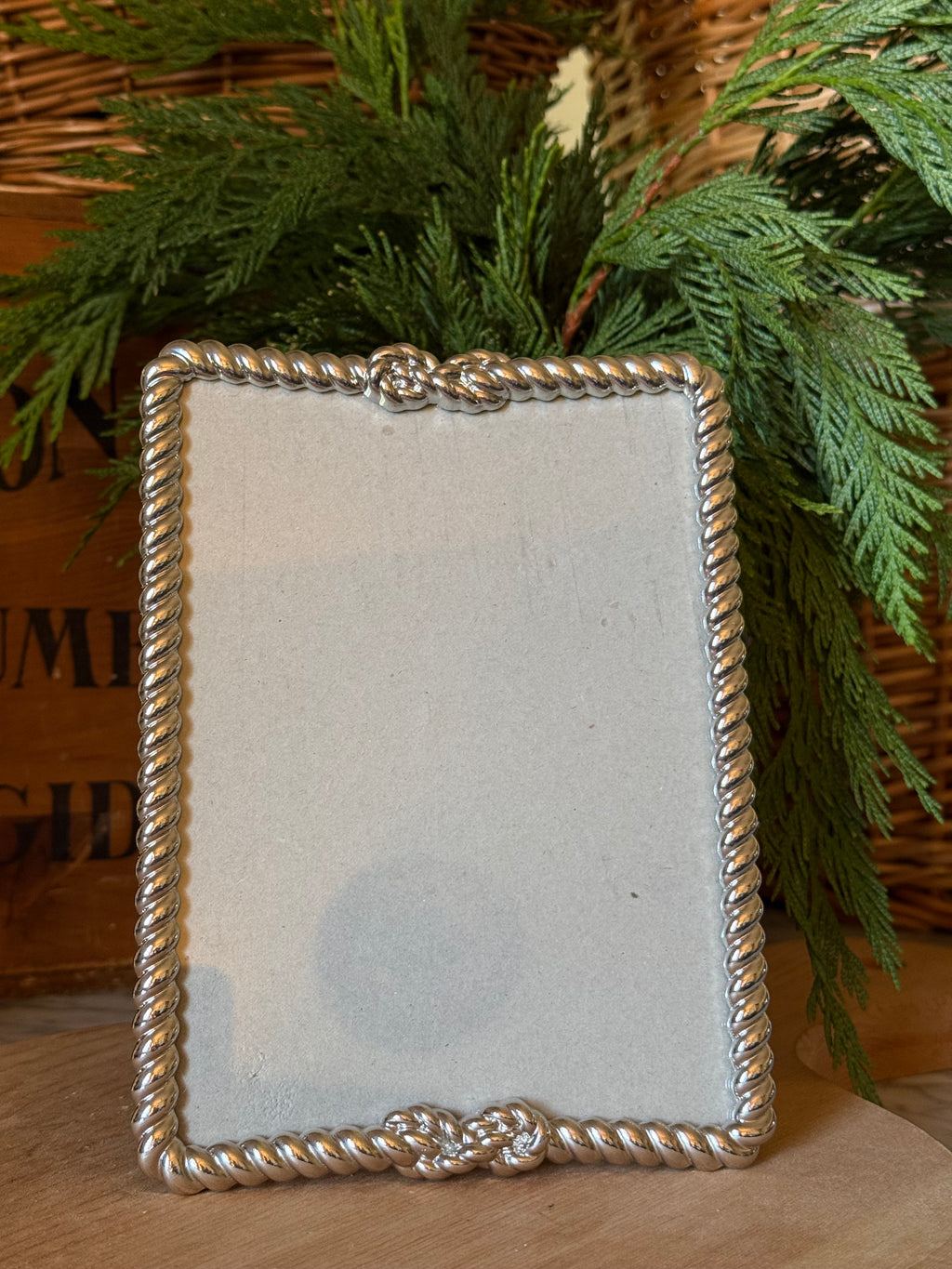 Petite Roped Silver Picture Frame