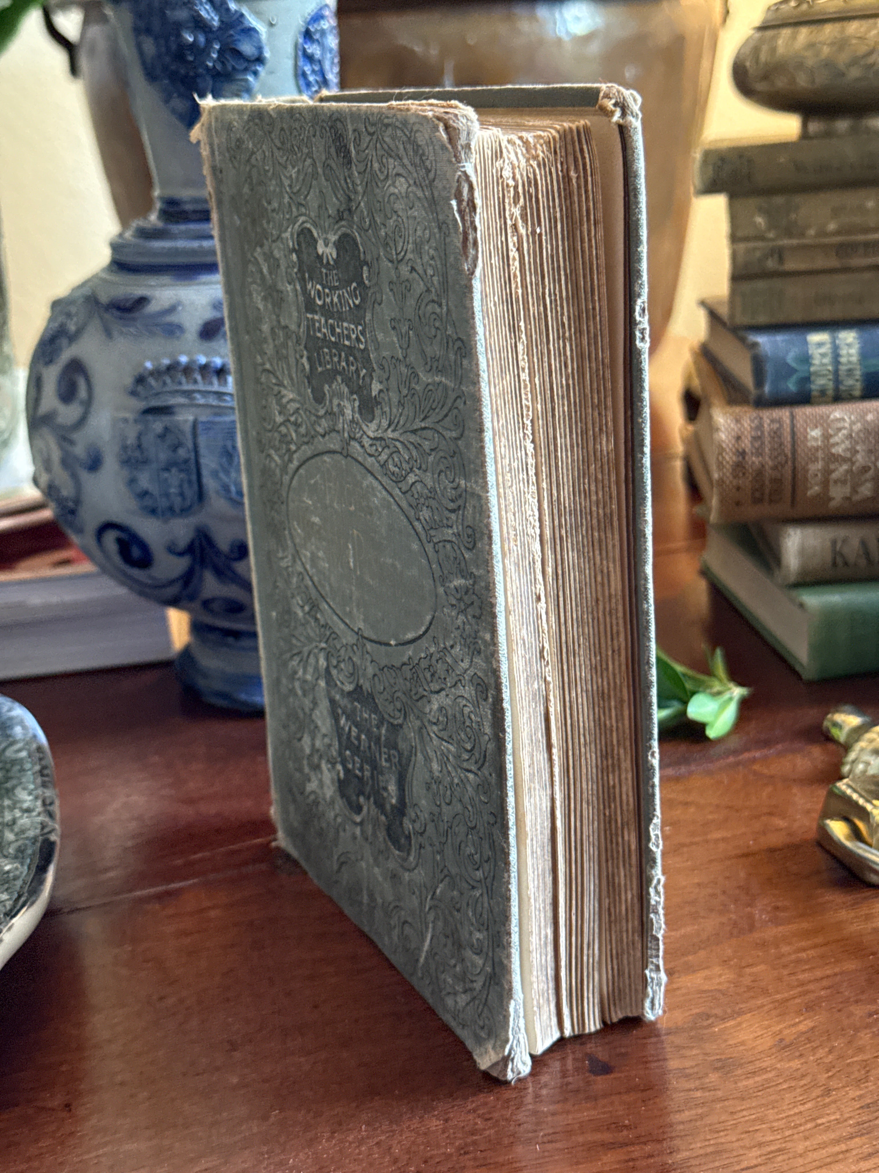 Antique 1895 The Working Teacher's Library Book