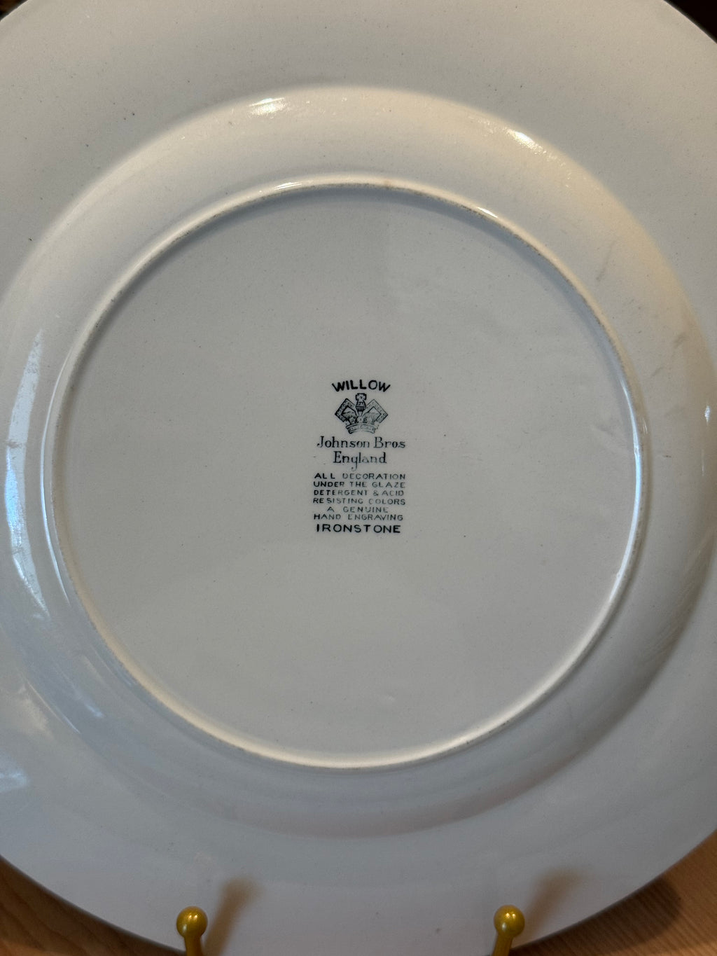 Vintage Blue Willow 10-Inch Dinner Plate