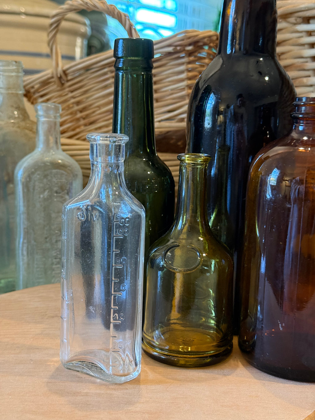 Vintage Clear Lyric Prescription Bottle