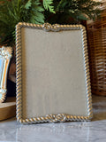 Petite Roped Silver Picture Frame