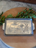 Vintage Aluminum Waterfowl Catchall Tray