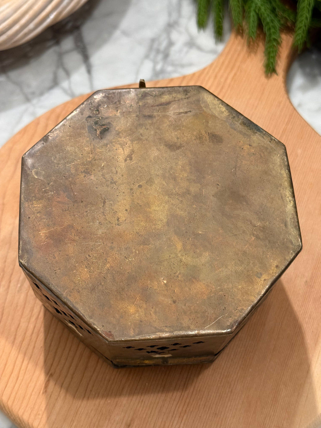 XL Brass Cricket Trinket Box