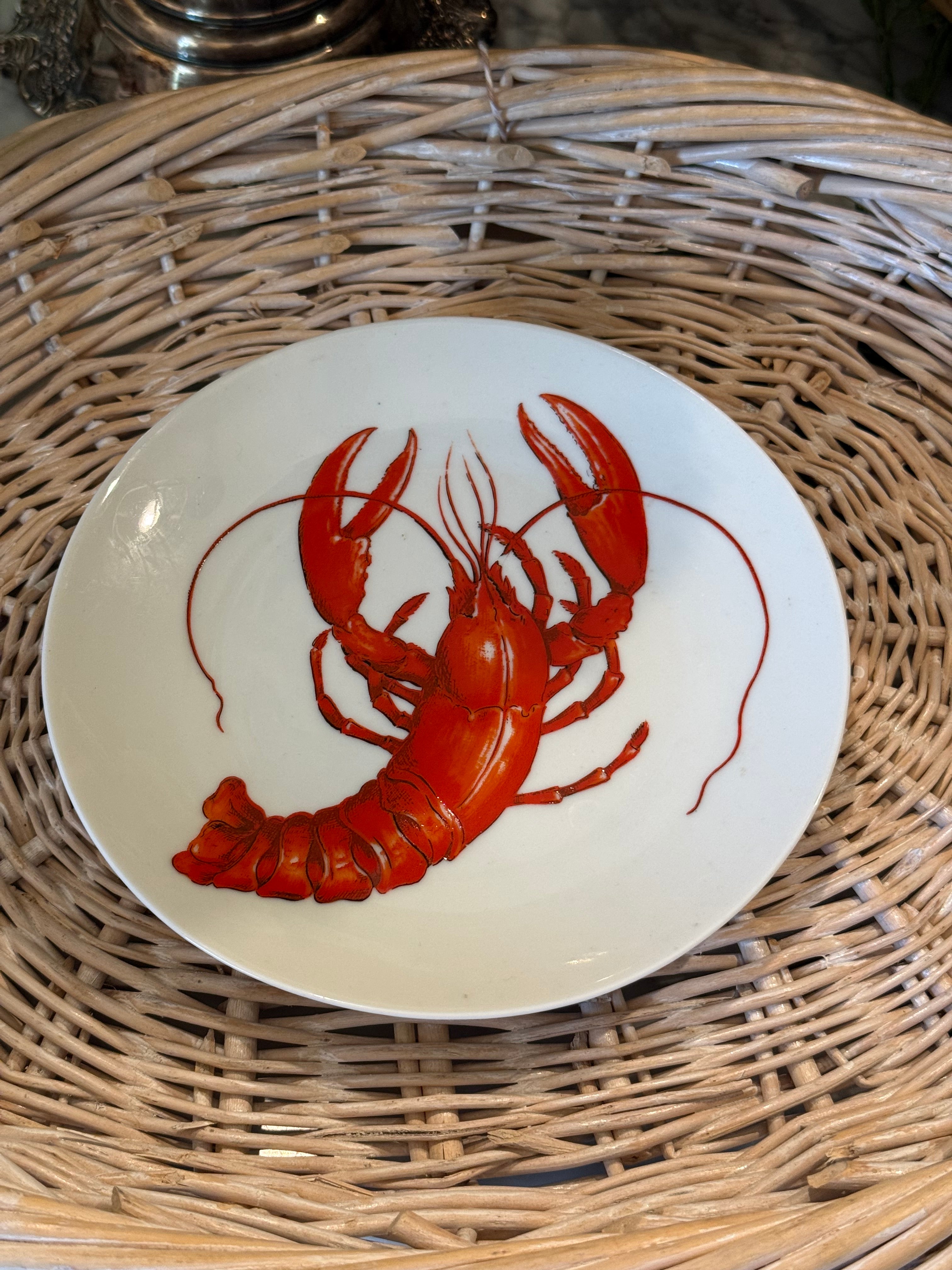 Vintage Bareuther Waldsassen Germany Lobster Cabinet Plate