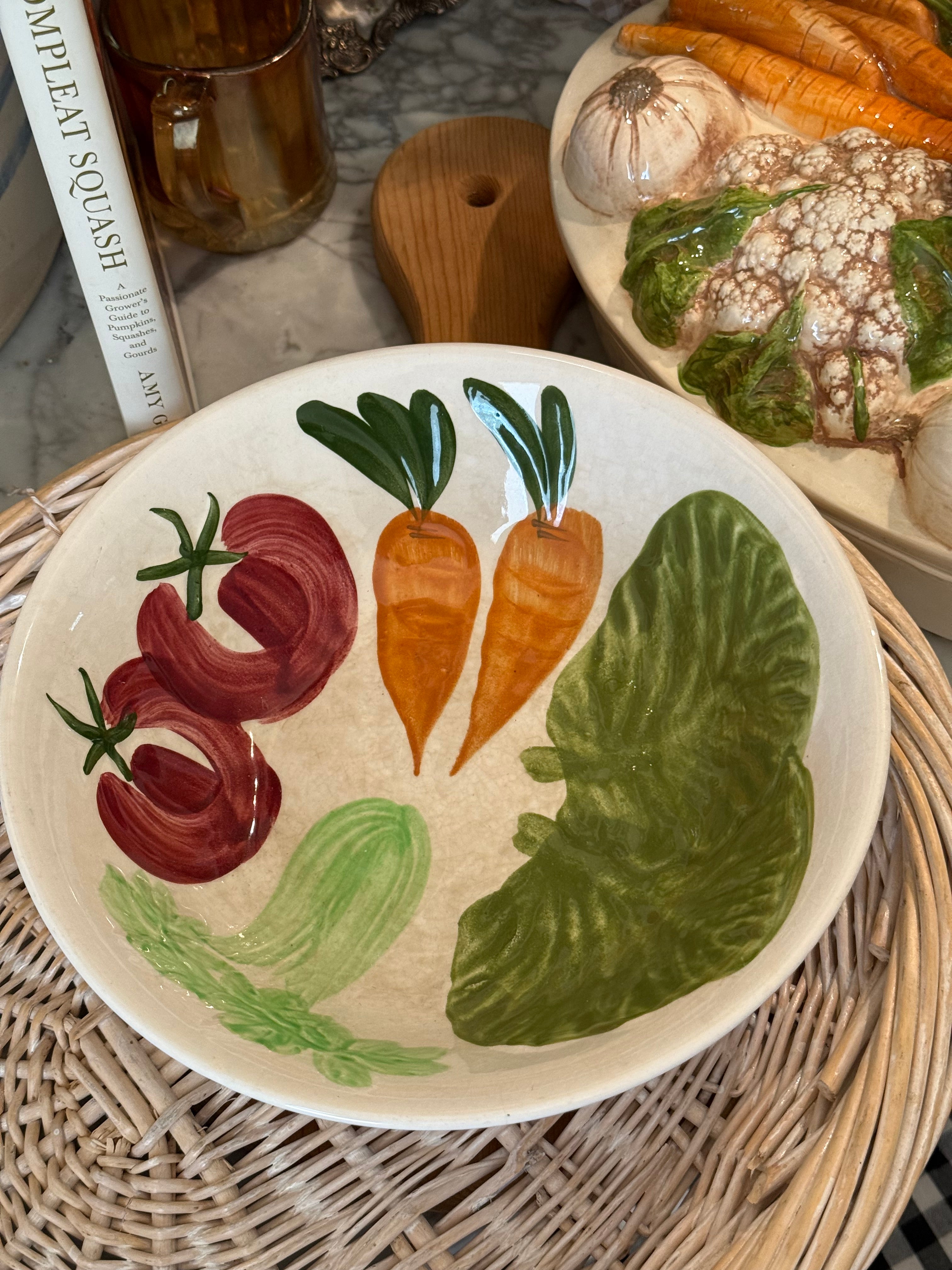 Vintage Ironstone Vegetable Large Serving Bowl