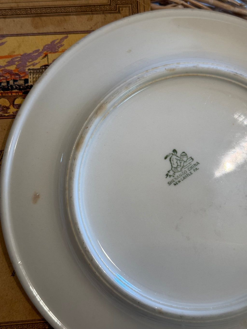 Vintage WWII Shenango US Navy Wardroom Anchor Dinner Plate