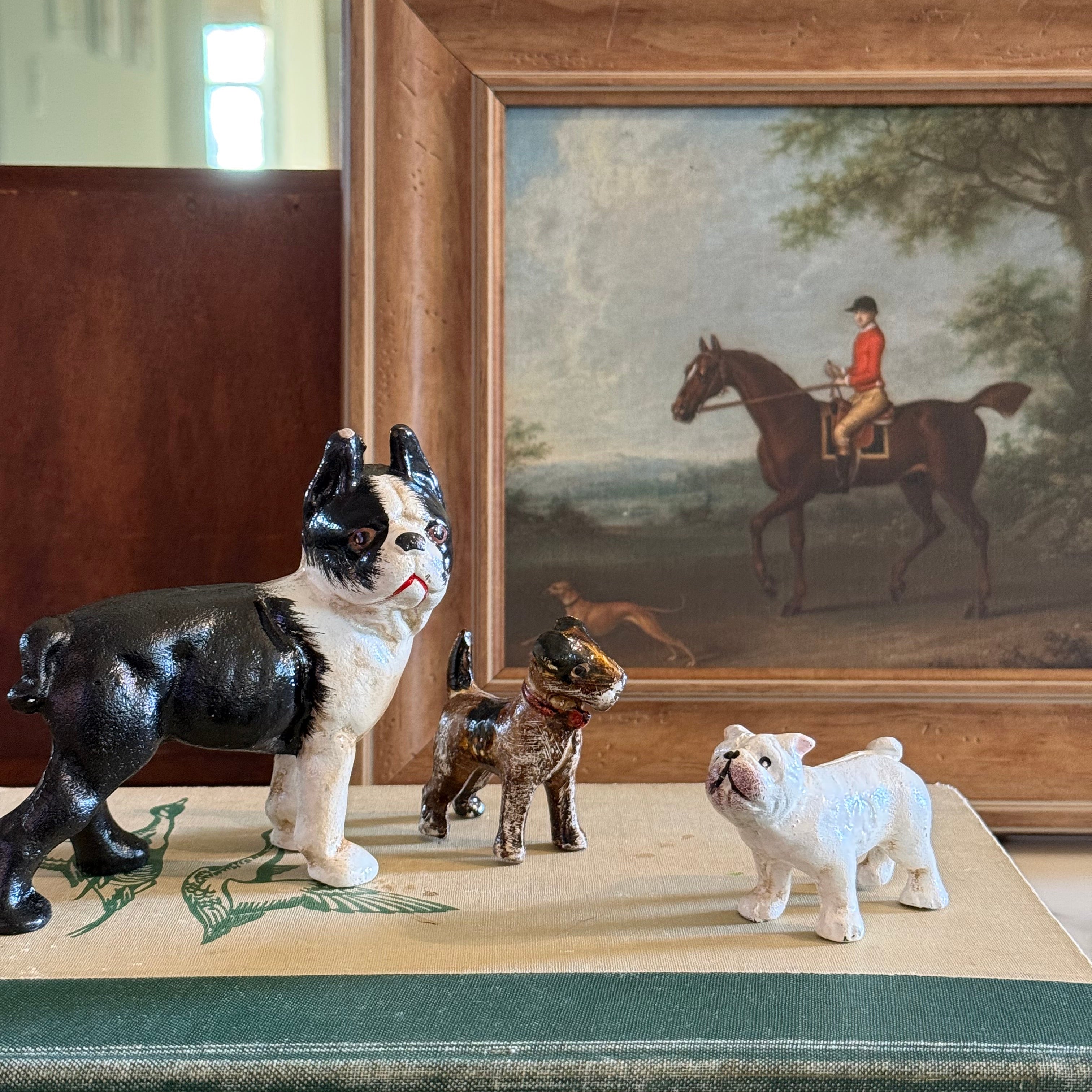 Mini French Bulldog Cast Iron Dog
