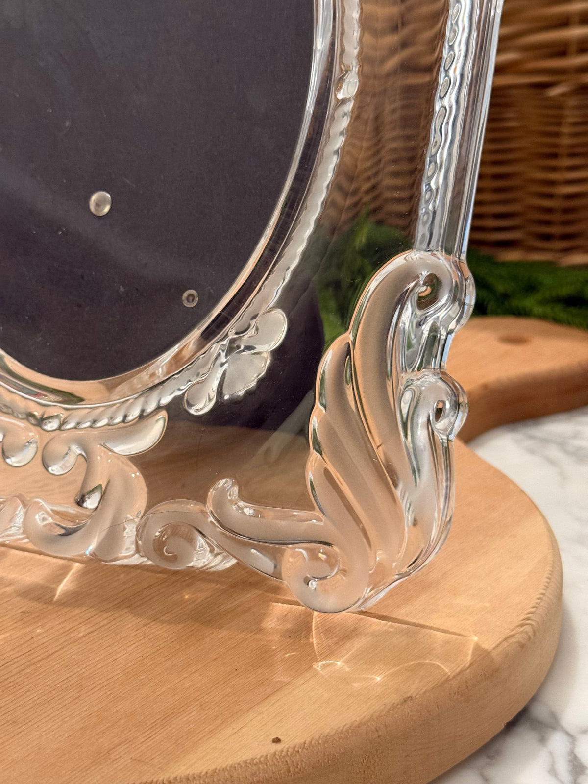Vintage Mikasa Satin Princess Crystal Frame