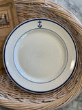 Vintage WWII Shenango US Navy Wardroom Anchor Dinner Plate
