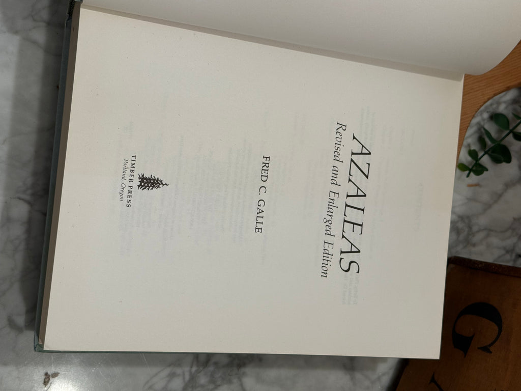 Azaleas Revised Edition Monograph Book