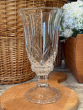 Lead Crystal Hurricane Candle Holder Vase Tabletop Centerpiece