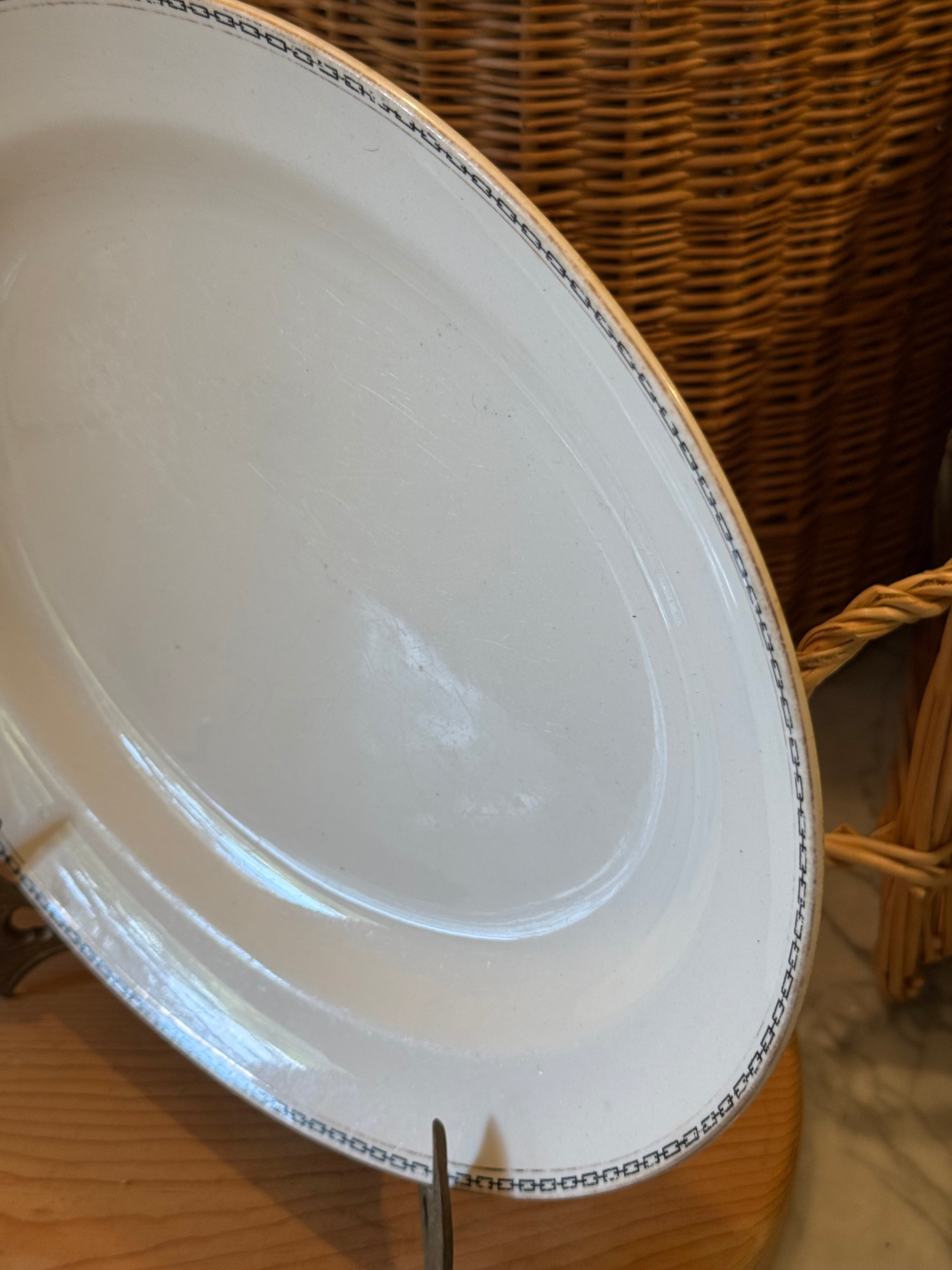 Antique Alfred Meakin Staffordshire Oval Platter
