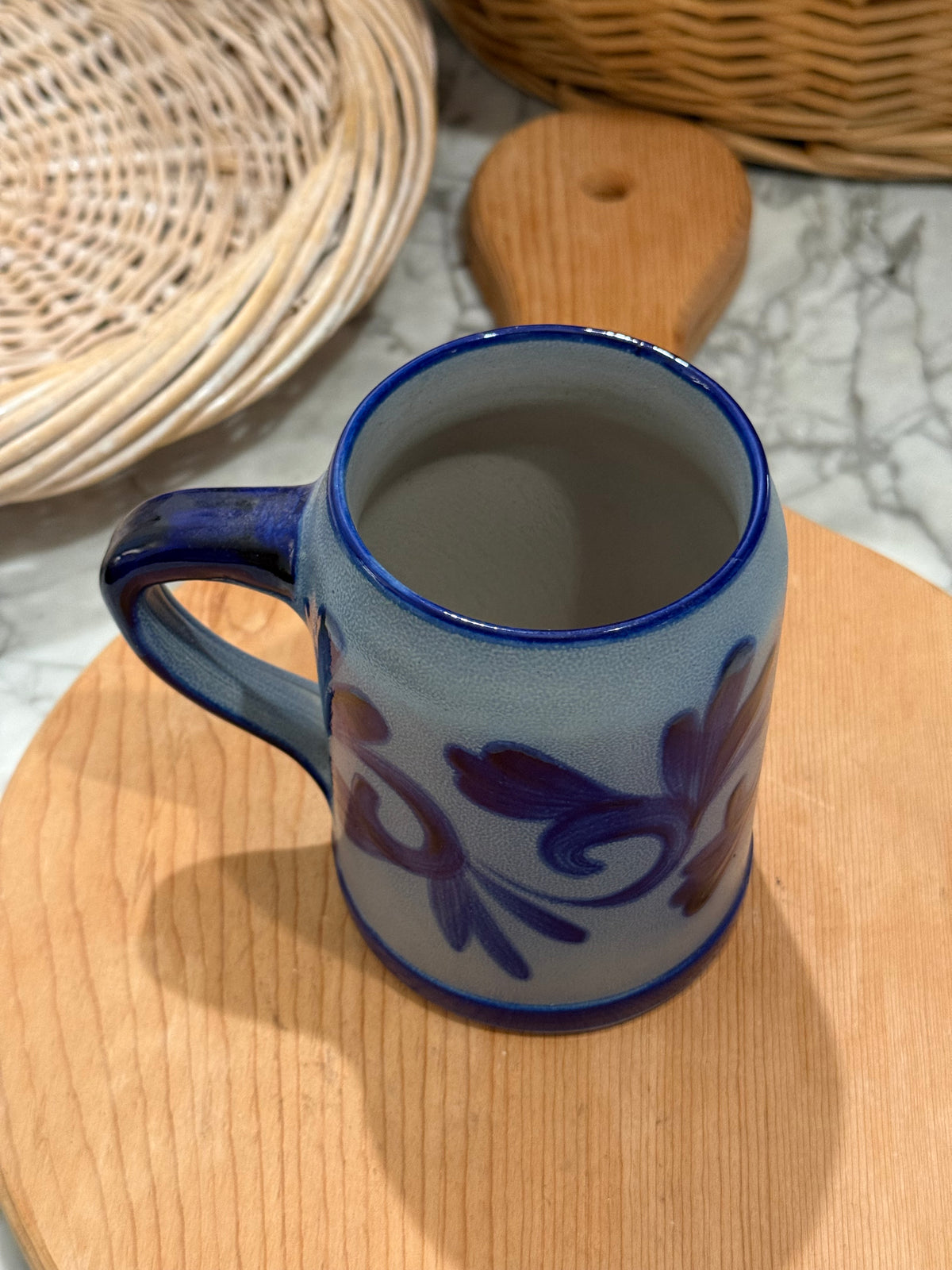 Vintage Westerwald Salt Glazed Cobalt Mug