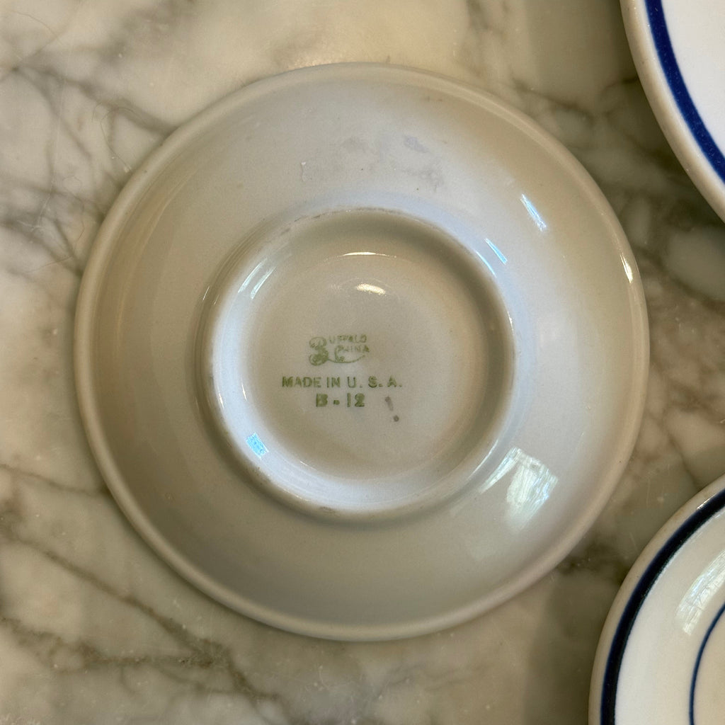Vintage 1941 Buffalo China US Navy Anchor Saucer Plate