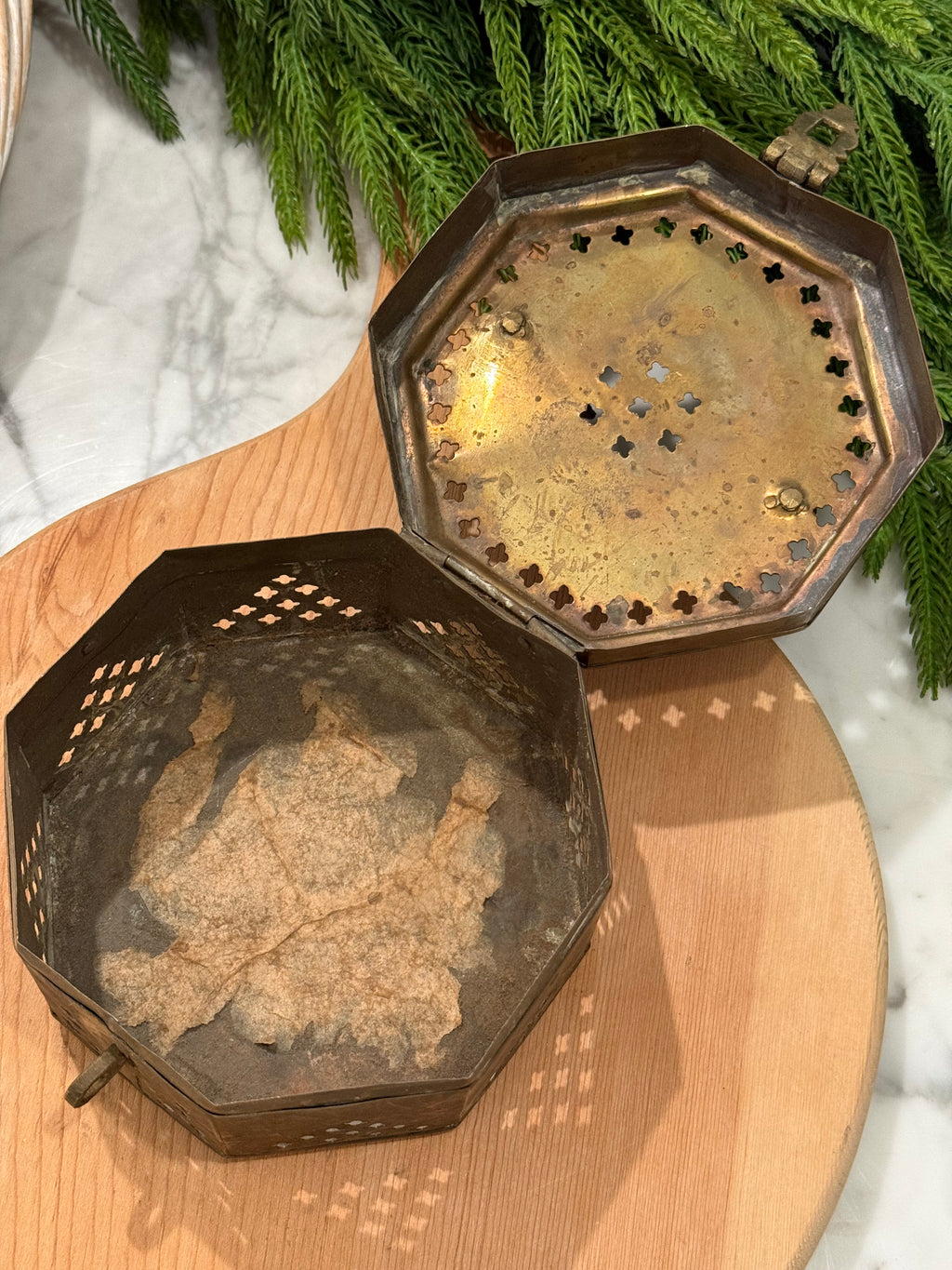 XL Brass Cricket Trinket Box