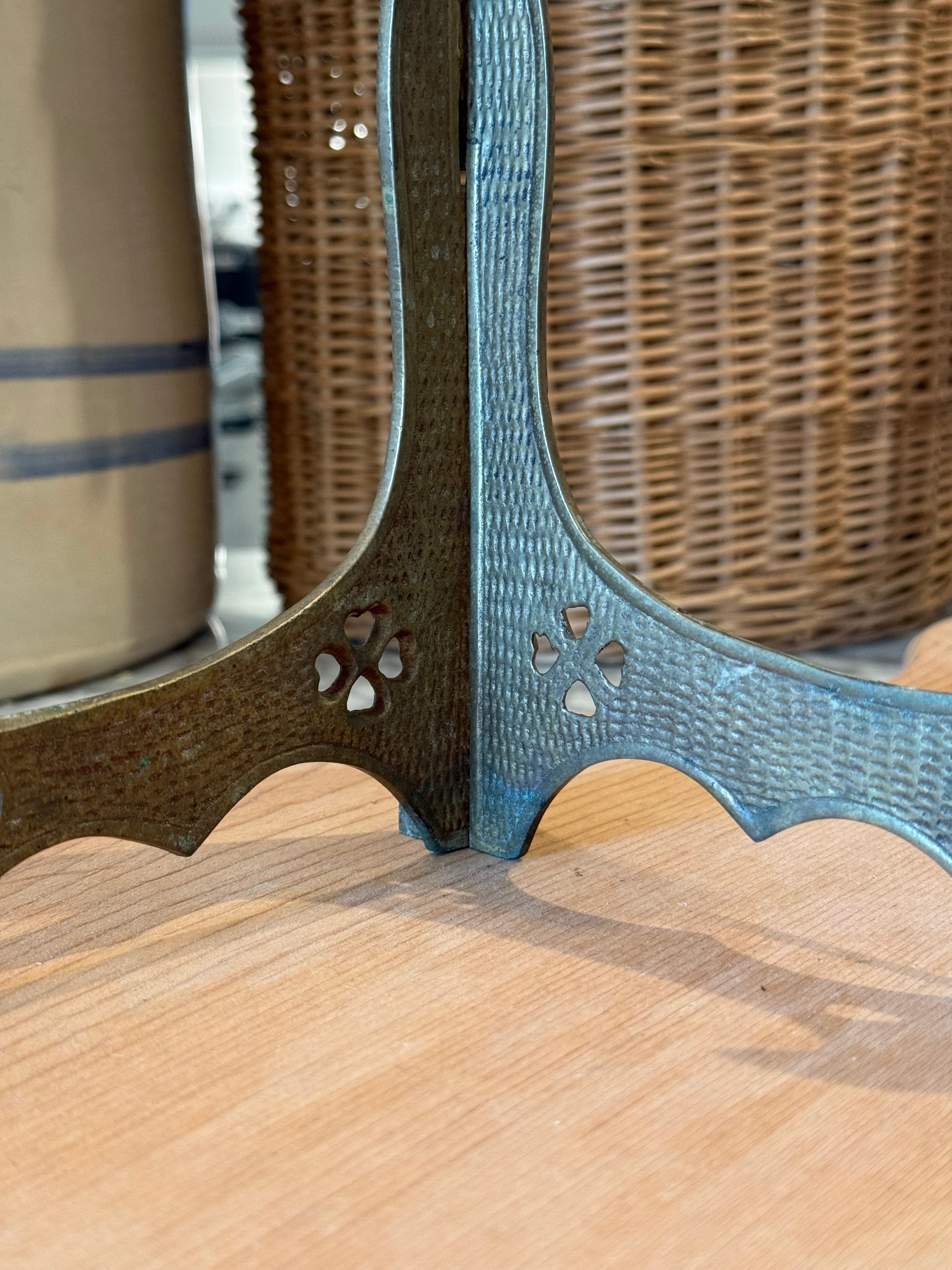 Ornate Collapsible Brass Display Stand