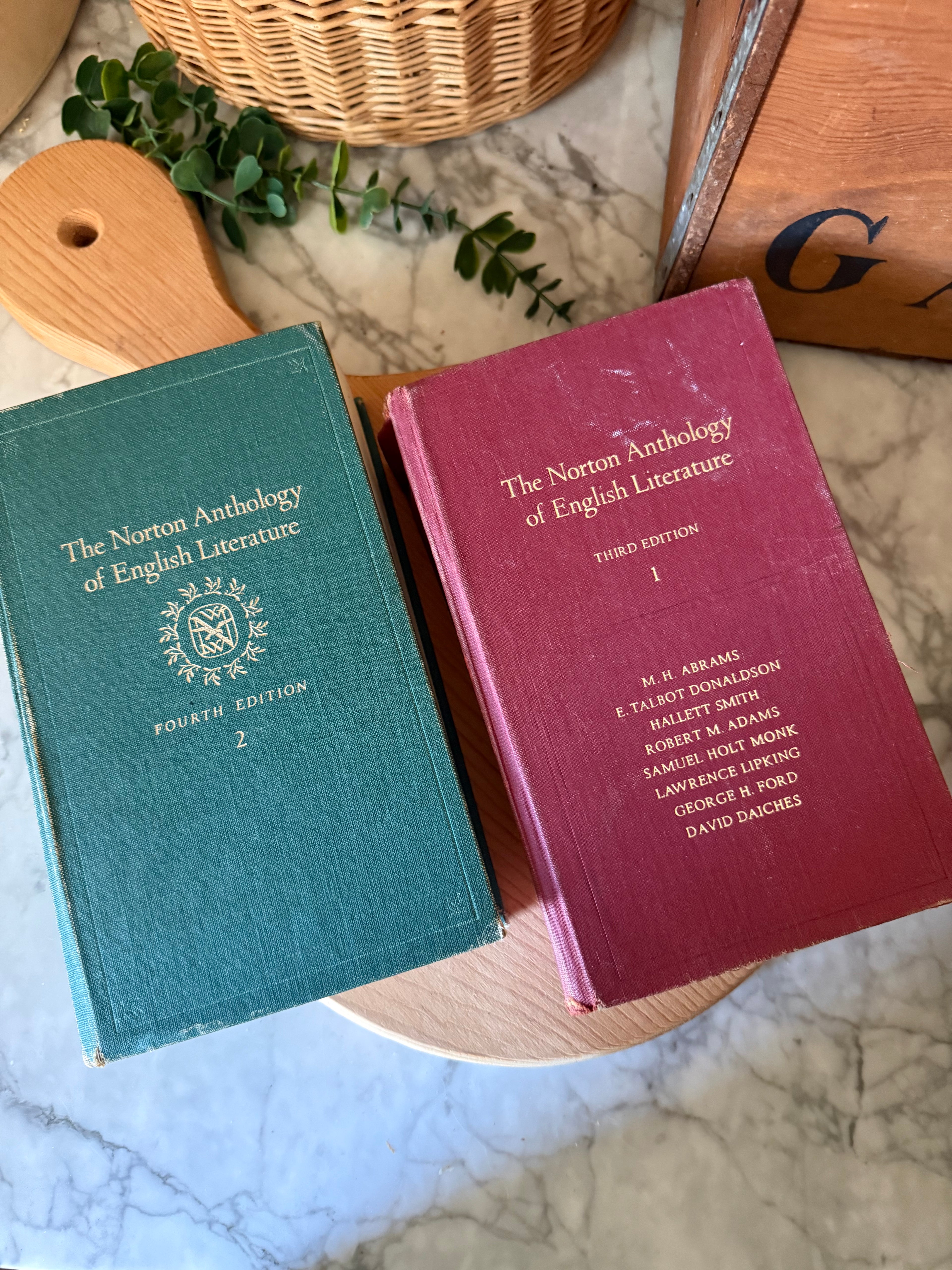 Vintage Norton Anthology Volumes, Set of 2