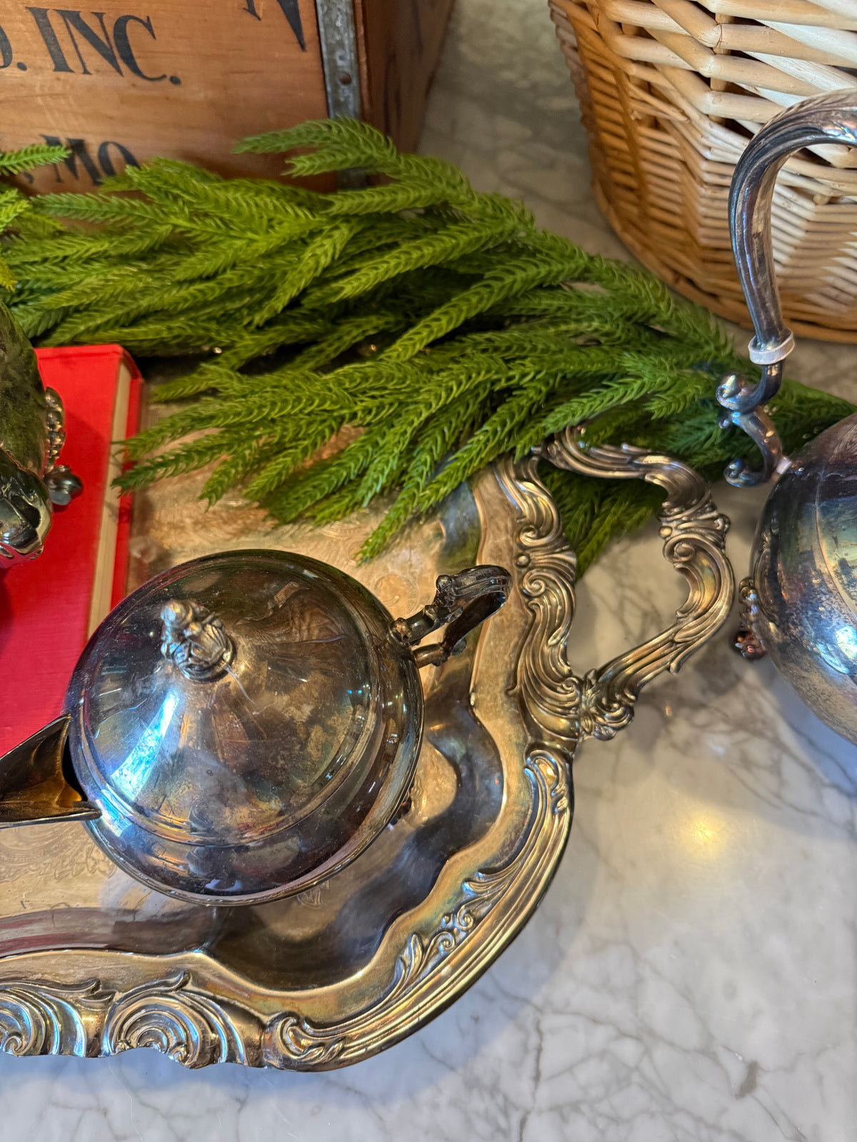 Grand F.B. Rogers Silver Tea & Coffee Service Set