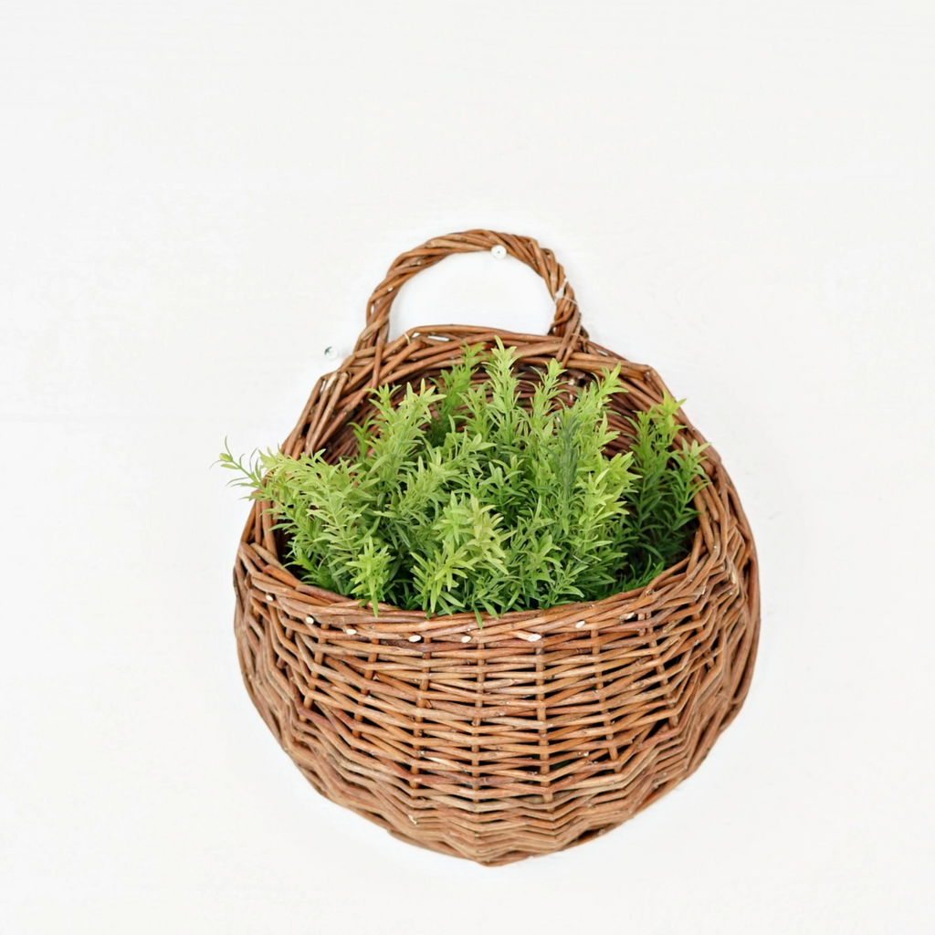 Wall Hanging Brown Willow Basket