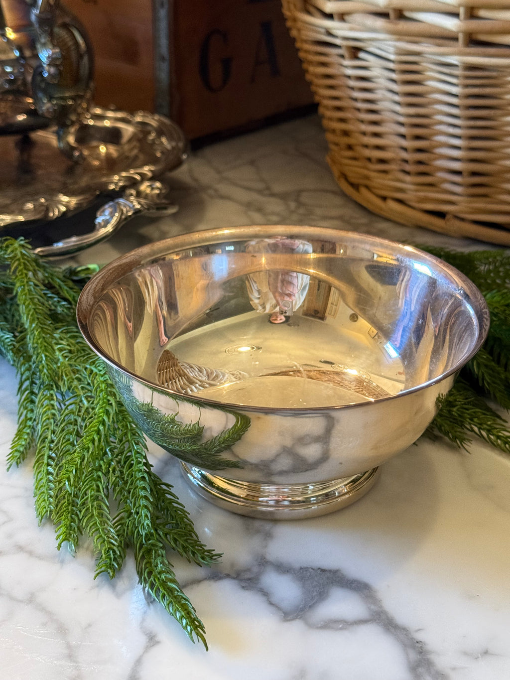 Vintage Gorham Silver Footed Bowl - 6.25"
