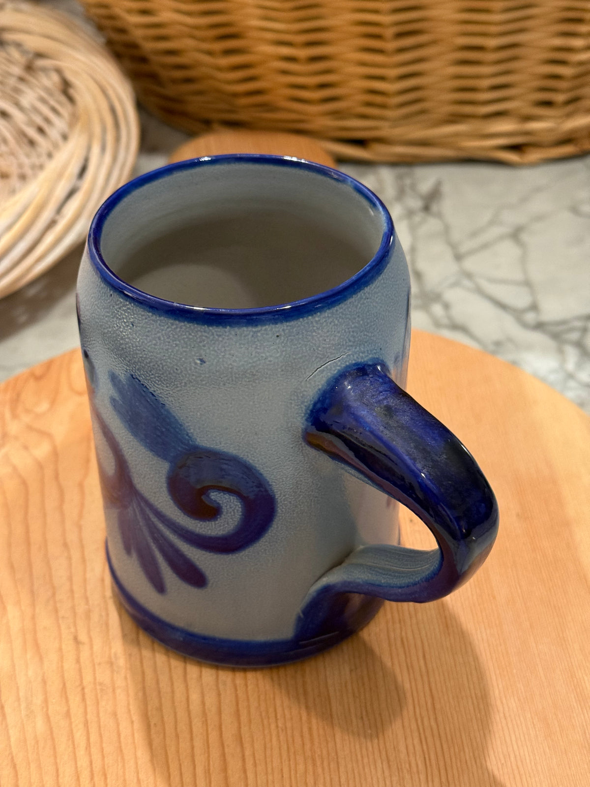 Vintage Westerwald Salt Glazed Cobalt Mug