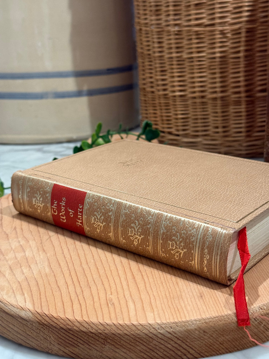Vintage 1932 Harte Leatherbound Book