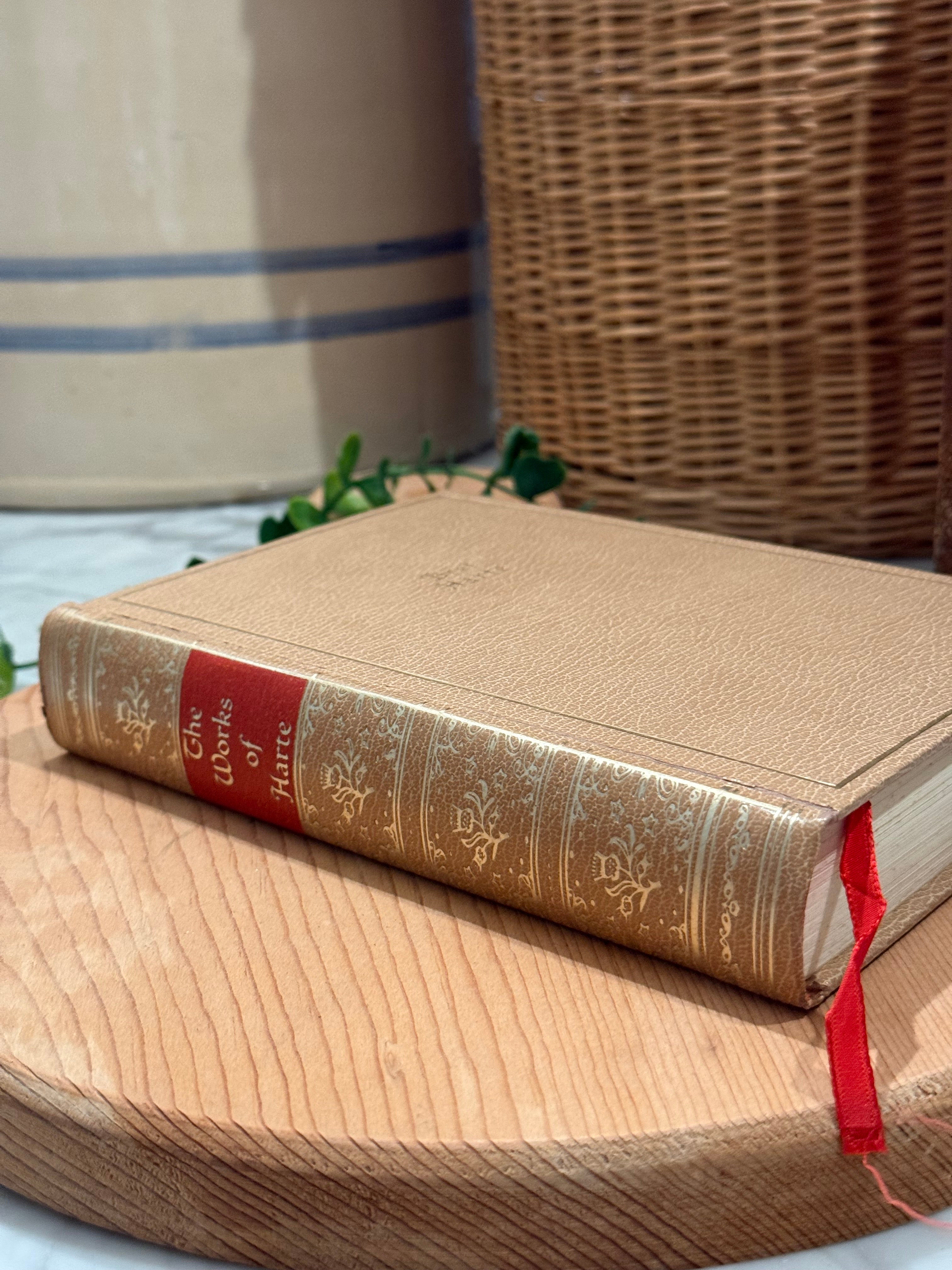 Vintage 1932 Harte Leatherbound Book