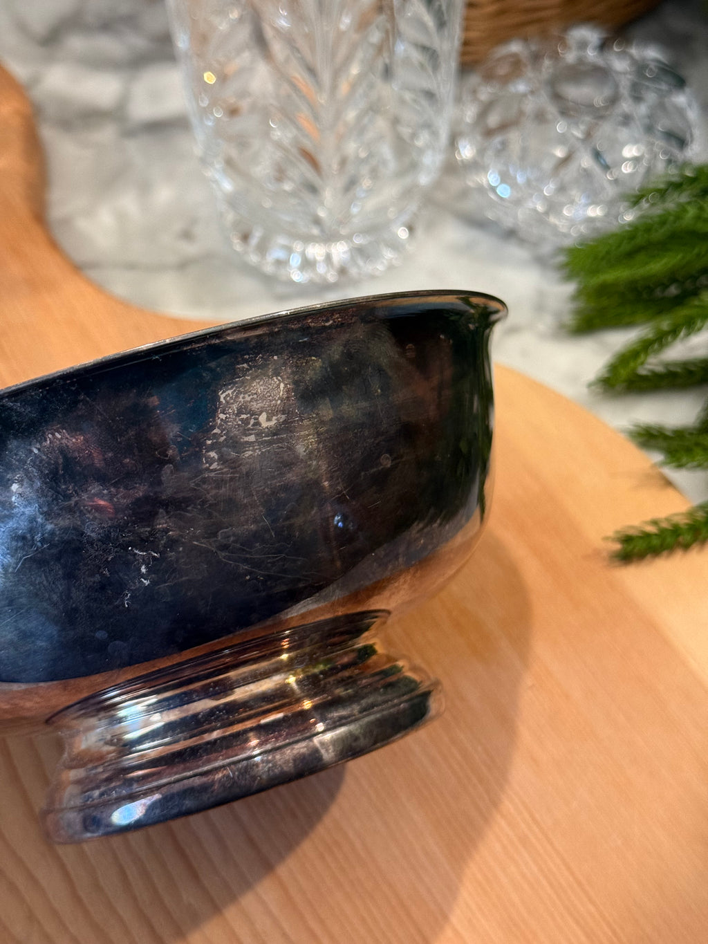 Vintage Gorham Silver Plated Footed Bowl - 6.5"