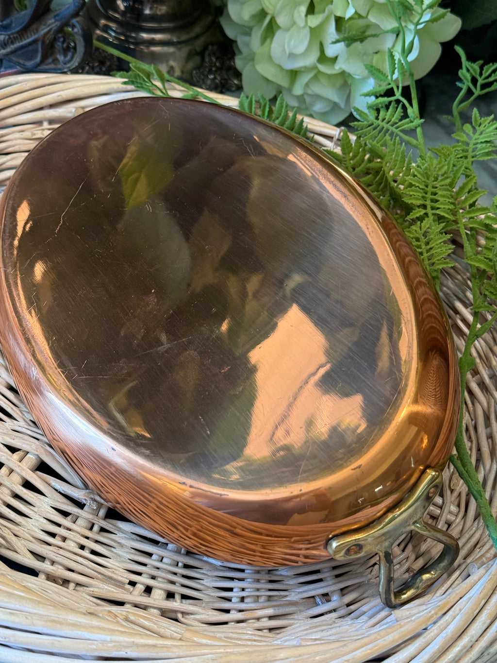 Vintage B&M Douro Copper Oval Au Gratin Pan