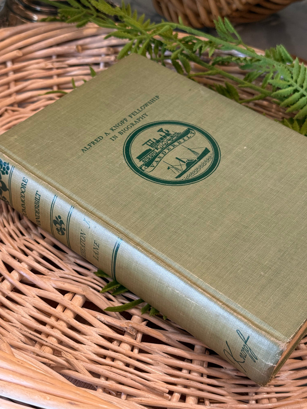 Vintage 1942 Commodore Vanderbilt An Epic of the Steam Age Hardcover Book