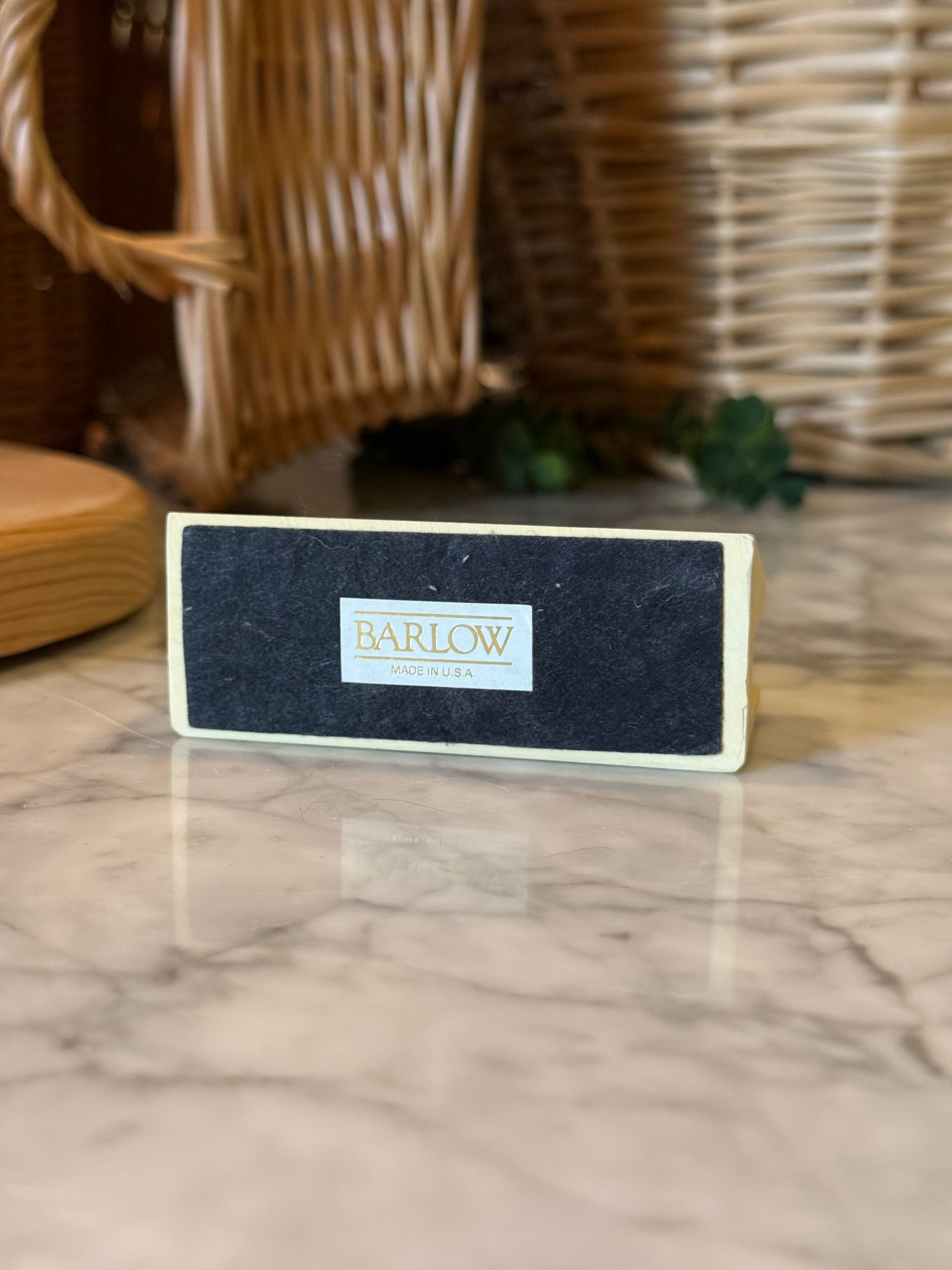Vintage Barlow Library Motif Card Holder