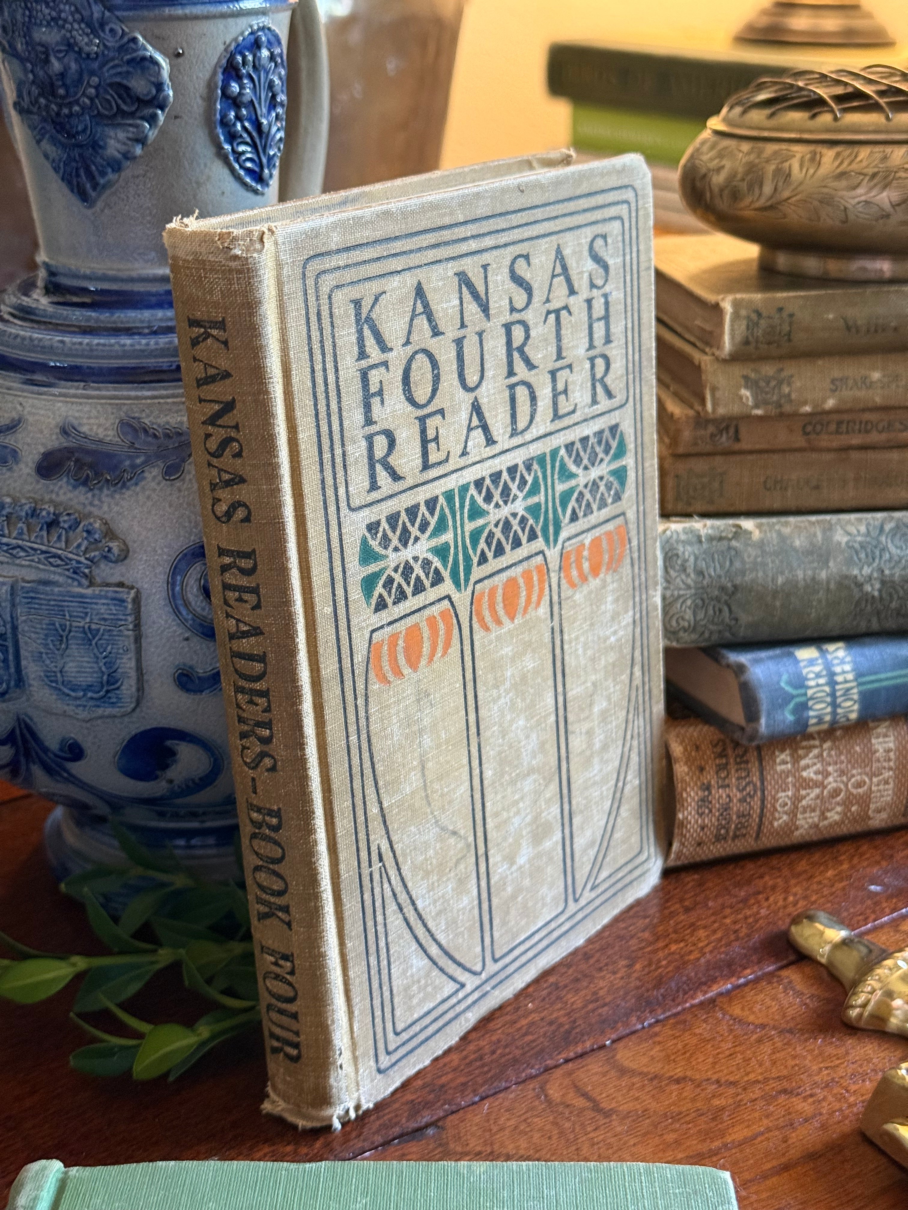 Kansas 1925 Fourth Reader Book