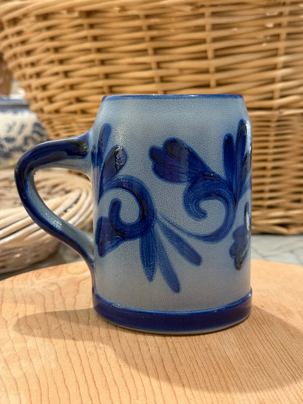 Vintage Westerwald Salt Glazed Cobalt Mug