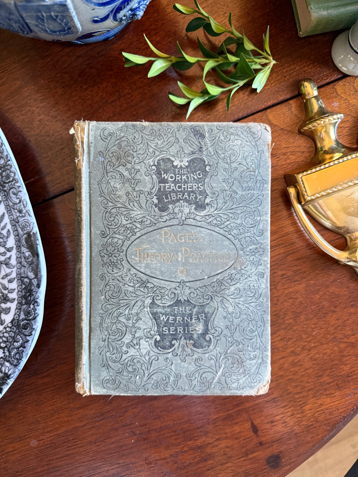 Antique 1895 The Working Teacher's Library Book