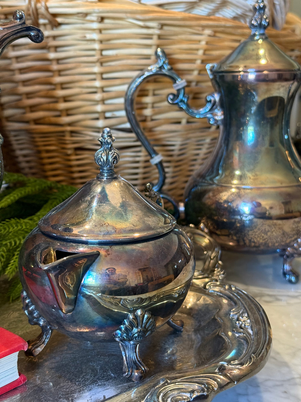Grand F.B. Rogers Silver Tea & Coffee Service Set