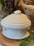 Ceramic White Clam Shell Soup Tureen