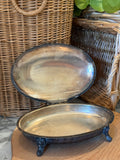 Antique Silver Silent Butler Dish