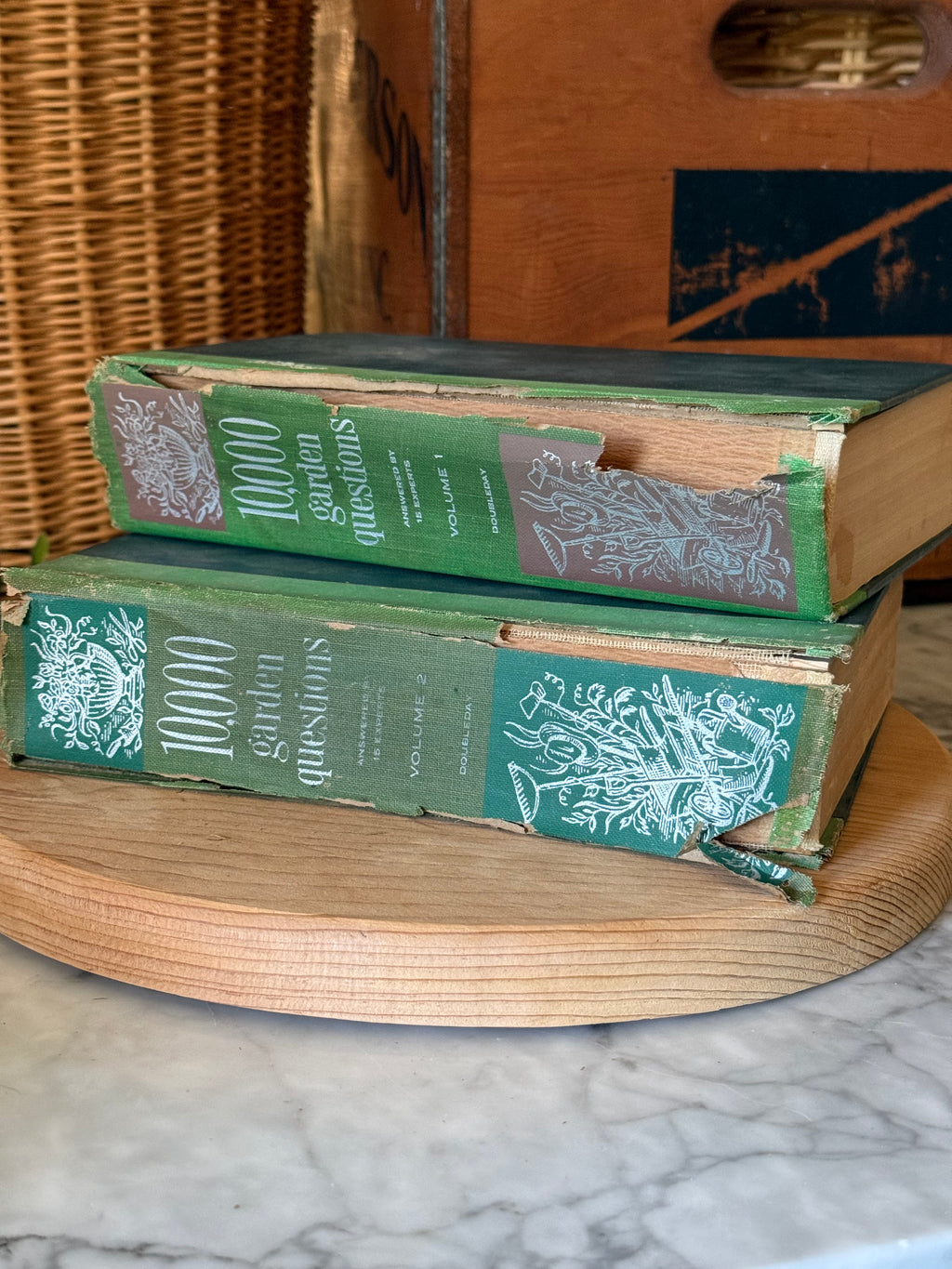 Vintage 10,000 Garden Questions Volumes, Set of 2