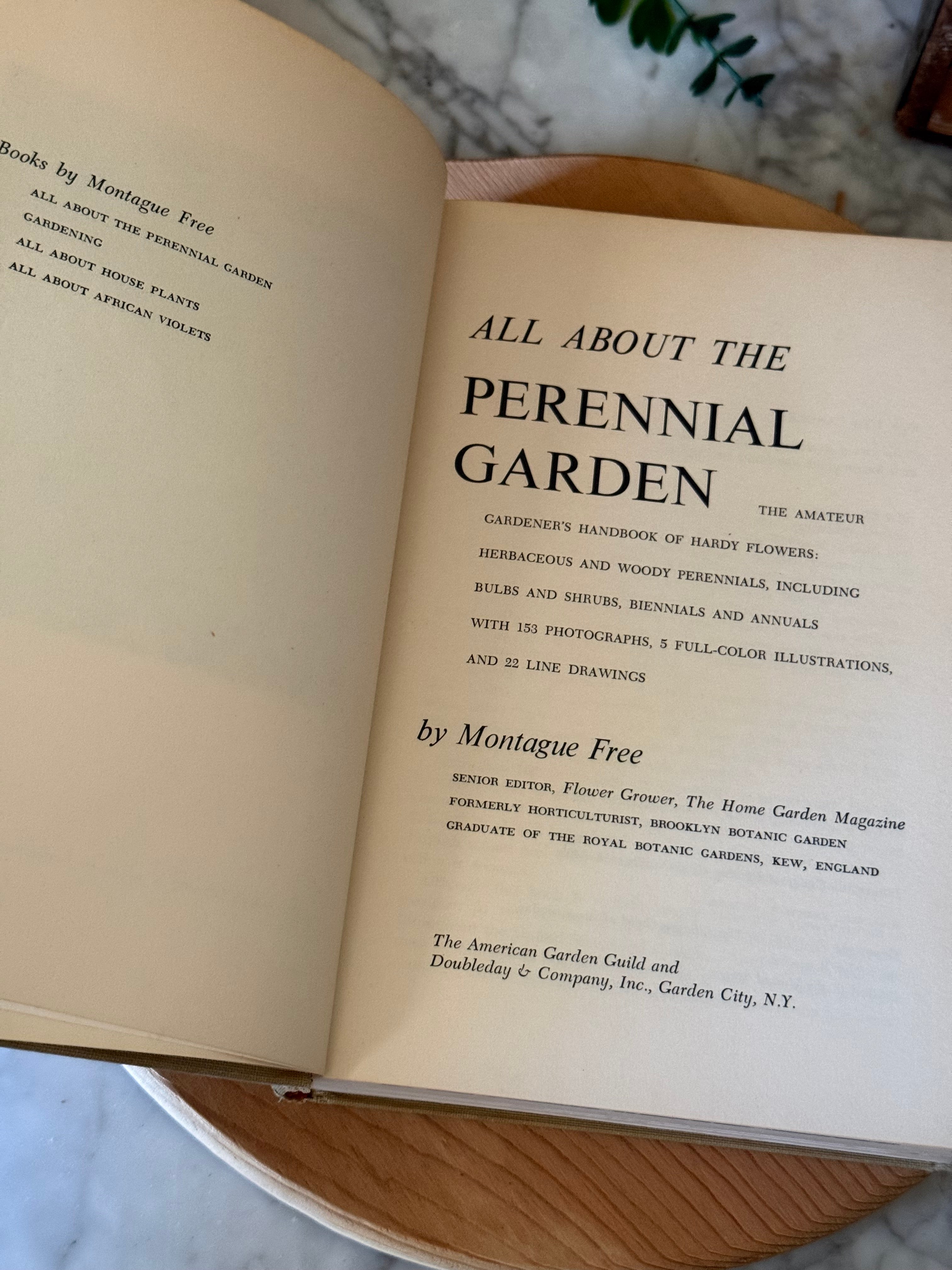Vintage 1955 All About the Perennial Garden Book