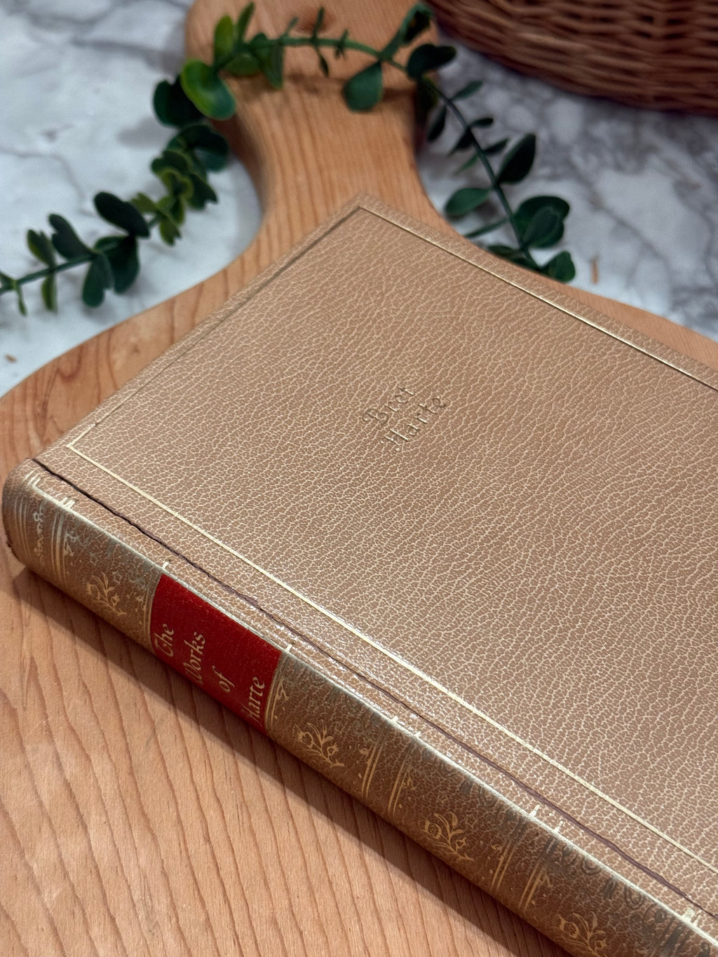 Vintage 1932 Harte Leatherbound Book