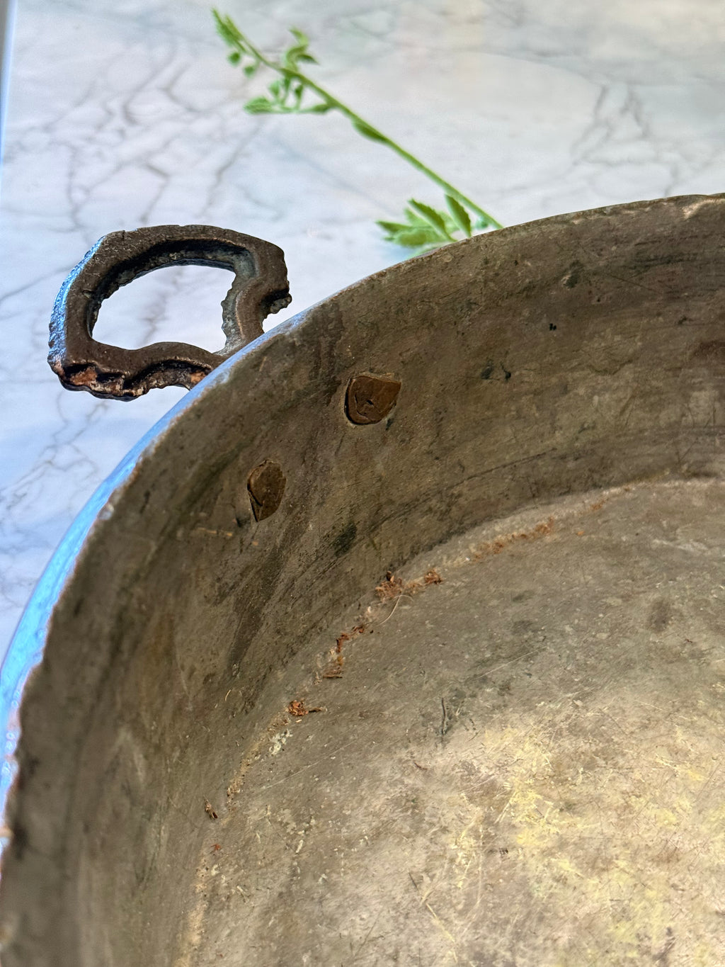 Antique European Copper Baking Pan - 14"
