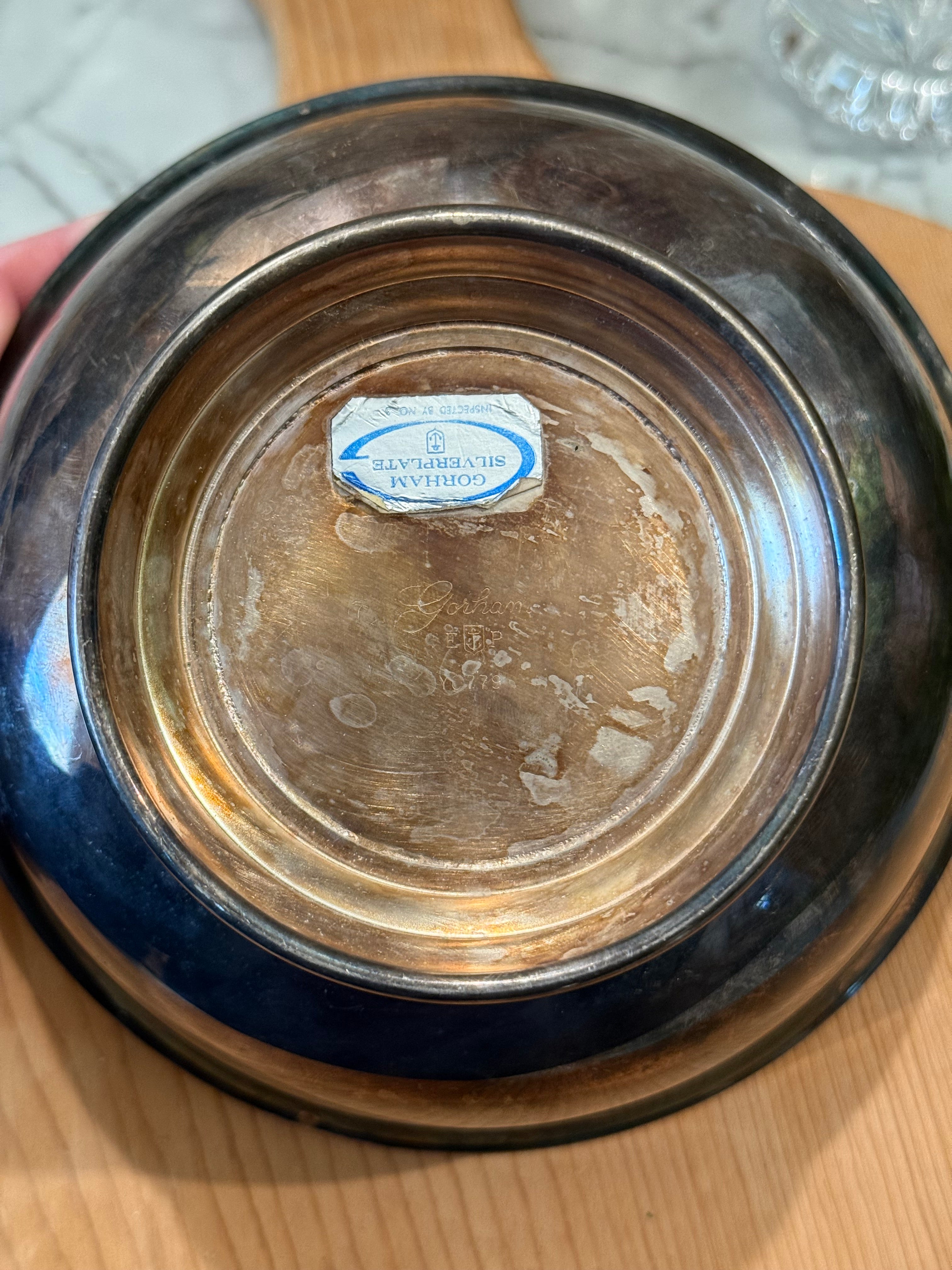 Vintage Gorham Silver Plated Footed Bowl - 6.5"