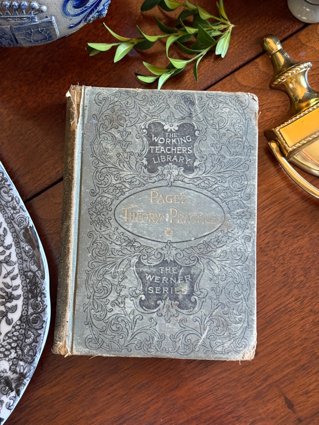 Antique 1895 The Working Teacher's Library Book
