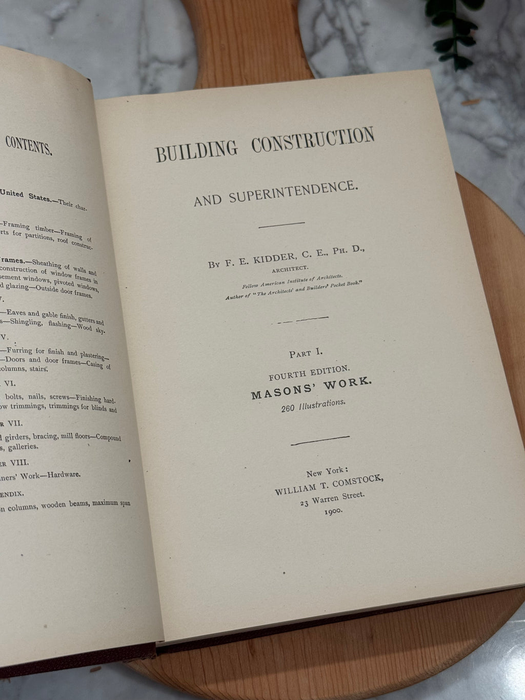 1900 Masons' Work Building Construction Manual