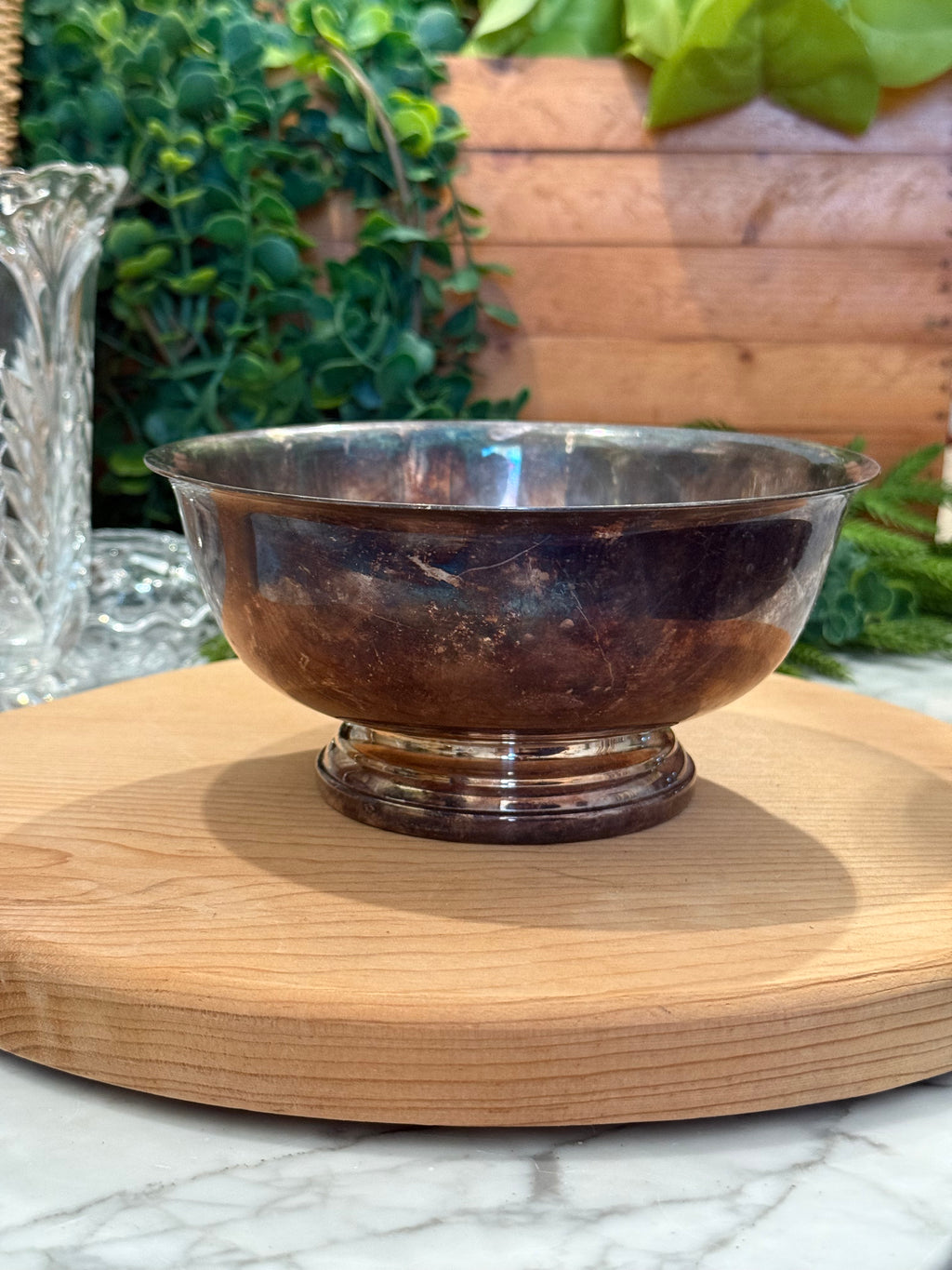 Vintage Gorham Silver Plated Footed Bowl - 6.5"