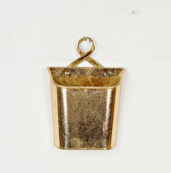 Gold Metallic Wall Bucket