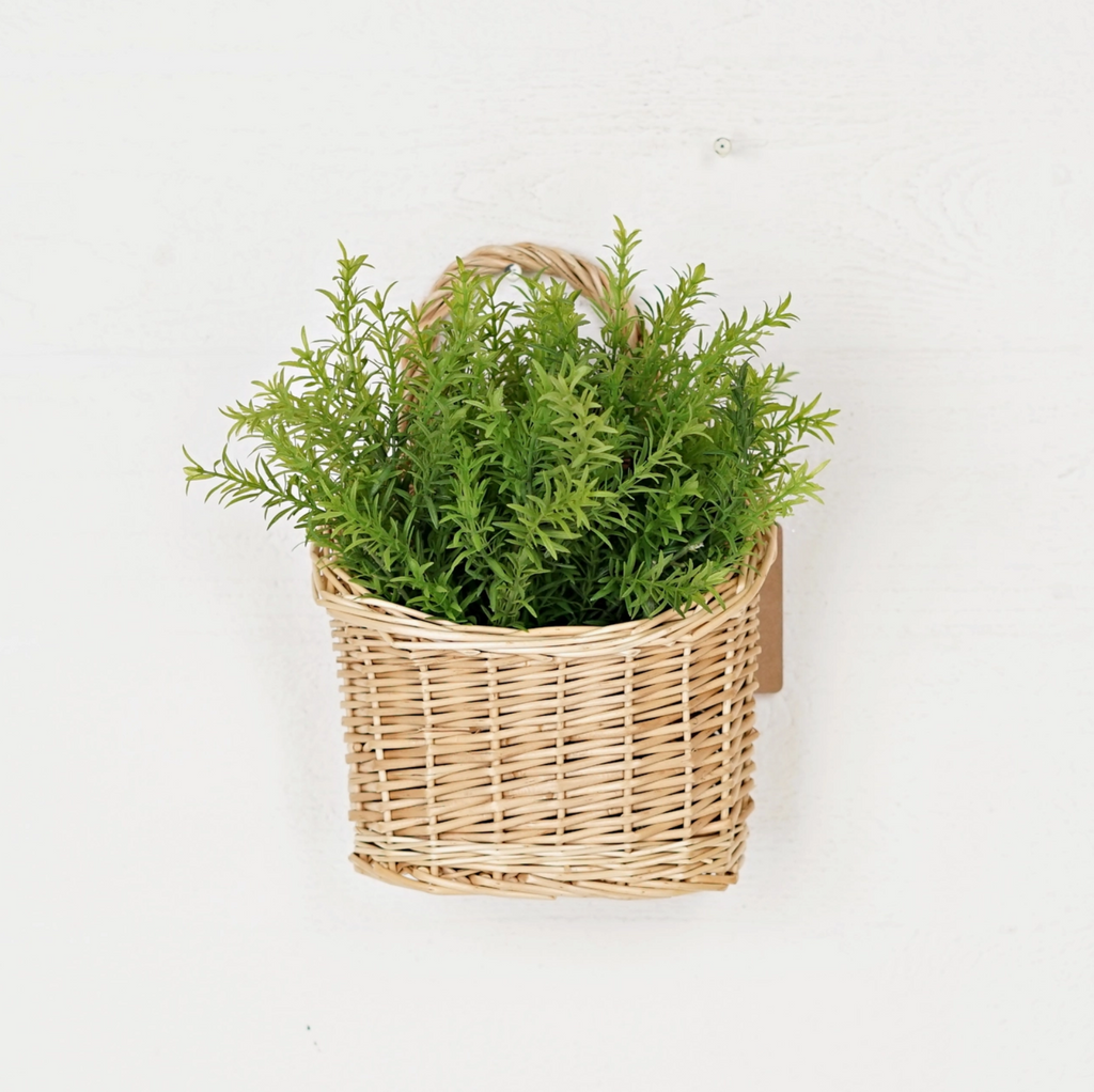 Hanging Basket in Natural Willow